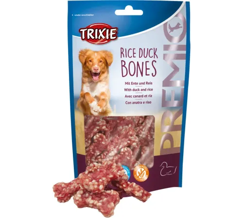 Trixie Premio Косточки из утиного мяса с рисом, 80 г