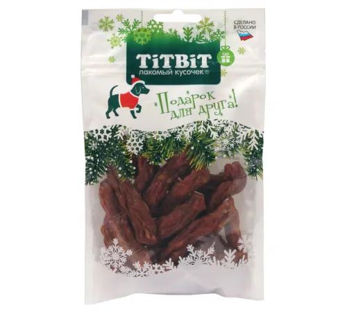 ТИТБИТ Колбаски Салямки для собак (Новогодняя коллекция), 70 г