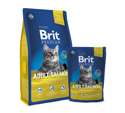 Brit Premium Cat Adult (Лосось) 0,3 кг