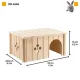 Ferplast SIN Домик для грызунов (4646) 33x23,6x16 см