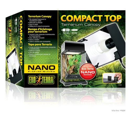 Exo Terra Cветильник Compact Top для террариумов 45x9x20 см
