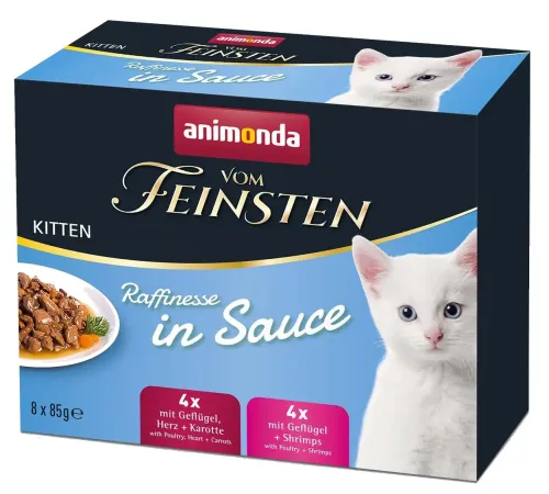 Vom Feinsten Kitten Mixpack Raffinesse в соусе, 85 г х 8 шт