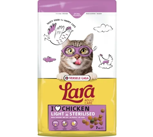 LARA для стерилизованных кошек (Курица), 7 кг