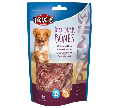 Trixie Premio Косточки из утиного мяса с рисом, 80 г