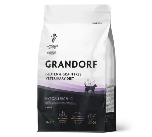Grandorf Vet Cat Hypoallergenic (Кролик), 400 г
