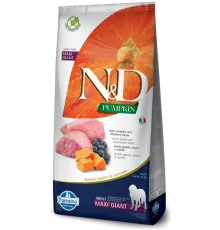 Farmina N&D Pumpkin GF Adult Maxi & Giant (Ягненок, черника, тыква), 12 кг