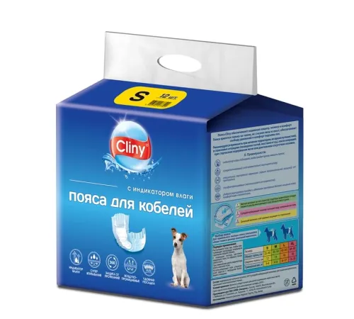 Cliny Пояса для кобелей, S (12 шт)