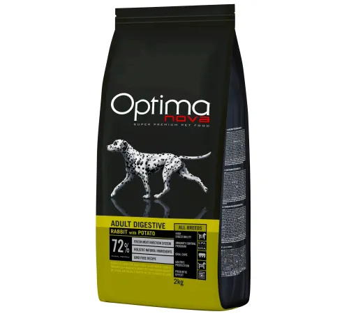 Optimanova Adult Digestive (Кролик и картофель), 12 кг