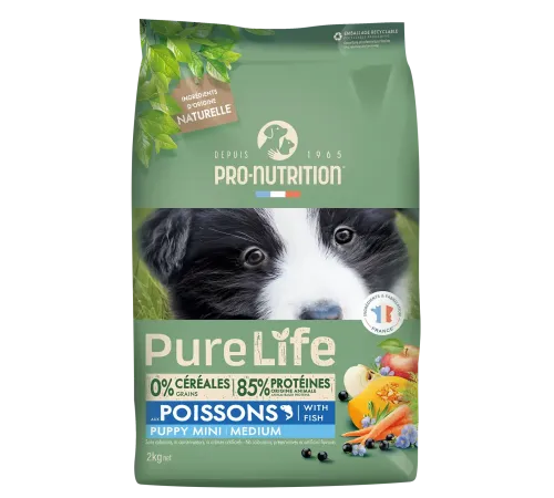 Flatazor Pure Life Puppy Mini/Medium (Рыба), 2 кг