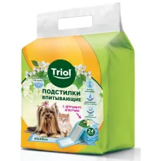 Triol Подстилки впитывающие с ароматом жасмина (24 шт.) 40х50 см