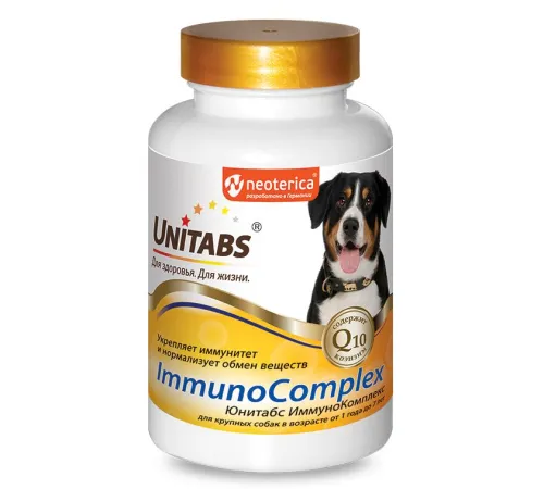 Neoterica Unitabs ImmunoComplex с Q10 для крупных собак, 100 таб