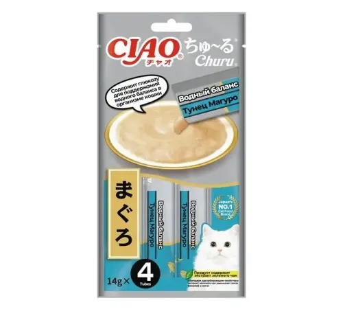 INABA CIAO CHURU Водный баланс Тунец Магуро, 14 г х 4 шт