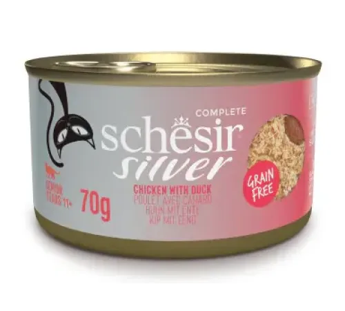 Schesir Silver (Курица, утка), 70 г