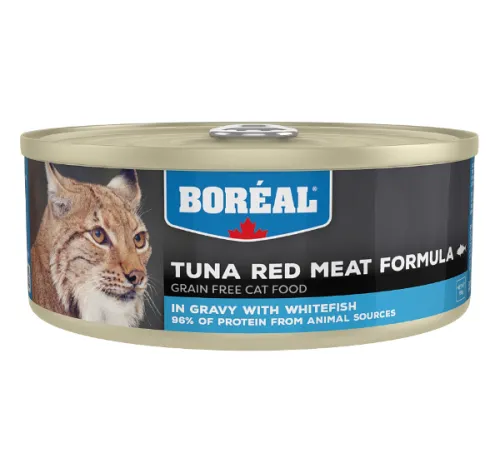 Boreal Cat Красное мясо тунца в соусе с белой рыбой 156 г