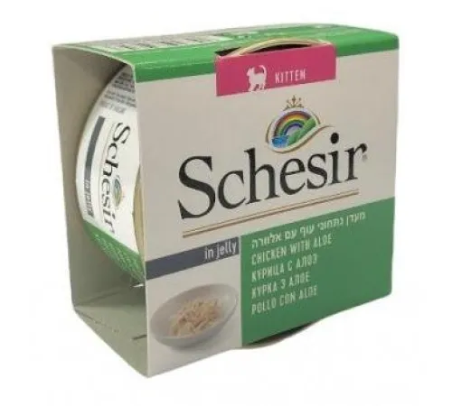 Schesir Chicken Aloe Kitten (Цыпленок, алоэ) 85 г
