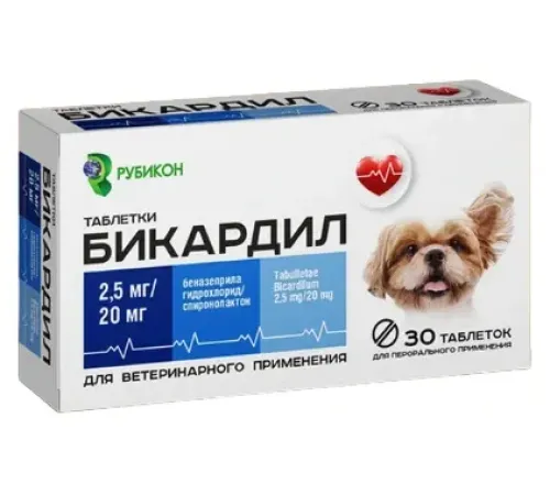 Рубикон Бикардил, 2,5 мг/20 мг 30 таб/уп