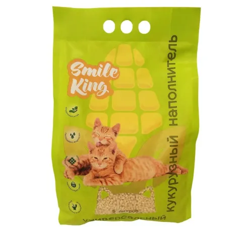 Smile King Универсальный кукурузный наполнитель, 3 кг