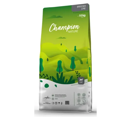 Craftia Champion Nature Premium Adult Cat (Океаническая рыба, лосось и овощи), 10 кг
