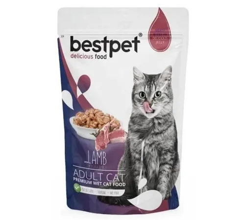 Bestpet Adult Cat (Ягненок в желе), 85 г