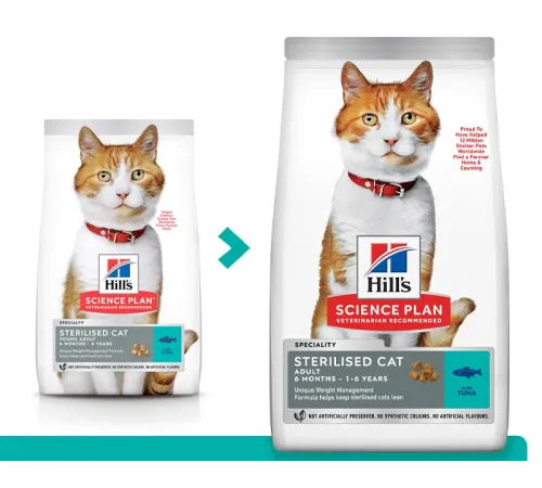 Hill's Science Plan для молодых стерилизованных кошек и кастрированных котов (тунец) 300 г