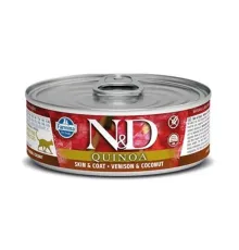 Консервы Farmina N&D Quinoa Cat (Оленина, кокос), 70 г