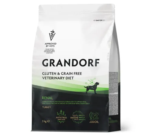 Grandorf Vet Dog Renal (Индейка), 3 кг