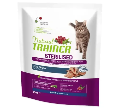 Trainer Natural Adult Sterilised (Форель), 300 г