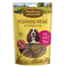 Деревенские лакомства Медальоны мясные из курицы и утки, 90 г