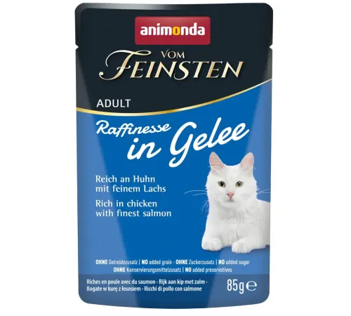 Vom Feinsten Adult Raffinesse (Курица и лосось в желе), 85 г