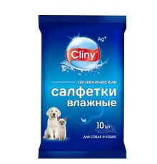 Cliny Влажные гигиенические салфетки, 10 шт/уп