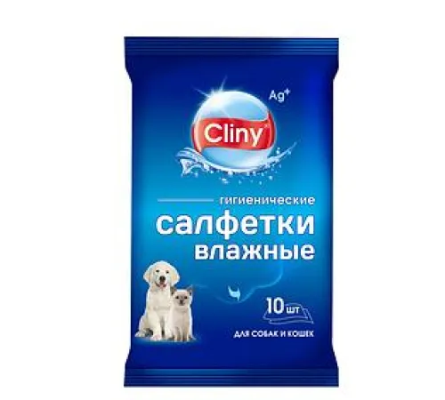 Cliny Влажные гигиенические салфетки, 10 шт/уп