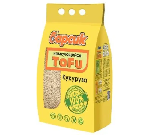 Барсик Наполнитель TOFU Кукурузный, 4,54 л