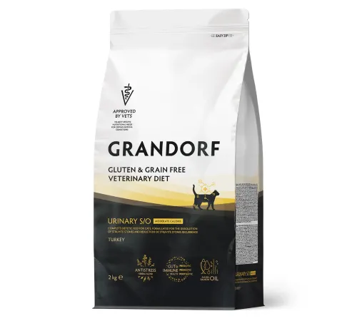 Grandorf Vet Cat Urinary S/O Moderate Calorie (Индейка), 2 кг