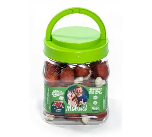 Molina Лакомство для собак Утиные ножки, 400 г