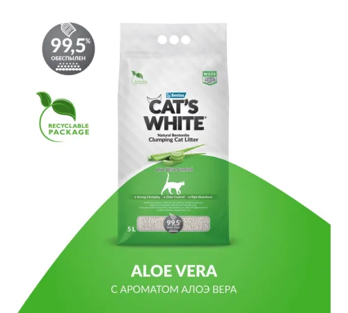 Cat's White Aloe Vera, 5 л