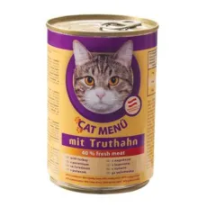 CAT Menu Консервир. корм для кошек (Индейка), 415 г