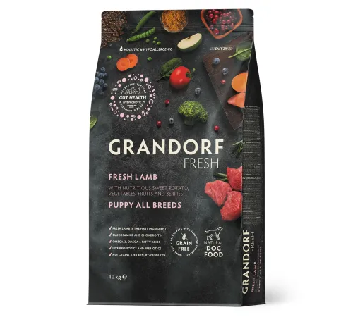 Grandorf Fresh Puppy All Breeds (Ягненок и батат), 10 кг