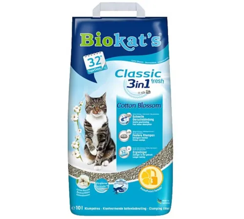 Biokat’s Classic Fresh 3 in 1 Cotton Blossom, 10 л
