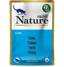 Prime Nature Паучи Тунец в желе для кошек, 100 г