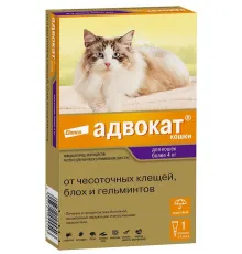 Elanco Адвокат для кошек более 4 кг, 1 пипетка
