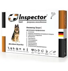 Экопром Inspector Total C для собак от 25 до 40 кг 4 мл
