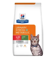 Hill's Prescription Diet c/d Urinary Stress + Metabolic для кошек (курица), 3 кг