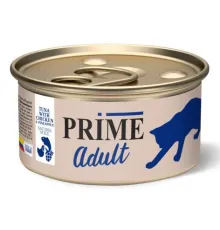 Prime Adult Консервы (Тунец с курицей и ананасом в собственном соку) для кошек, 85 г