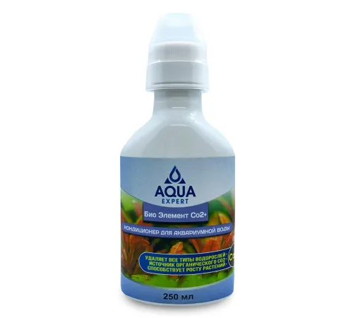 Aqua Expert Био Элемент СО2+ Кондиционер для аквариумной воды, 250 мл