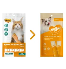 Мнямс Крем-лакомство для кошек с курицей, 15 г