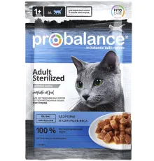ProBalance Консервированный корм Sterilized Cat, 85 г