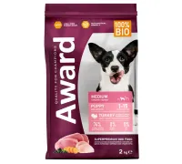 Award Puppy Medium (Индейка, курица), 2 кг