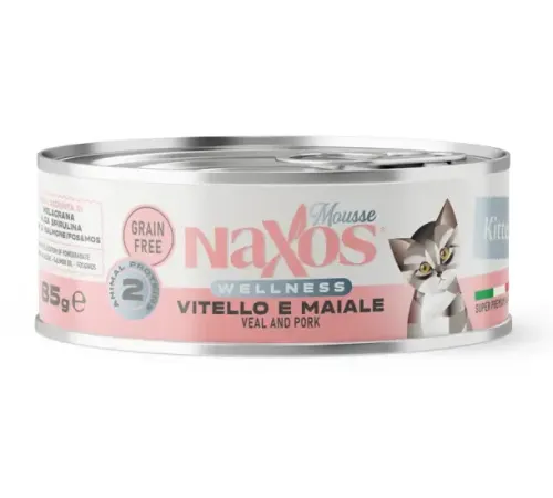 Naxos Wellness Kitten Mousse (Телятина и свинина), 85 г