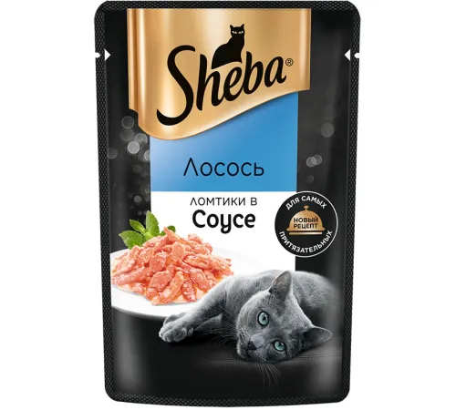 Sheba Ломтики в соусе (Лосось), 75 г