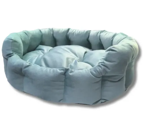 Happy Friends Лежанка овальная Blue curacao, 57х46х17 см